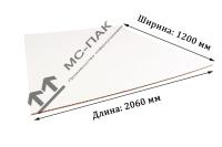 Лист гофрокартона Т-24 бело-бурый, 1200x2060 мм