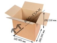 Картонная коробка 305х205х210 мм Т-23 бурая