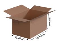 Картонная коробка Т-23 бурый 1200х800х800 мм