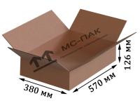 Гофрокороб №15 бурый 570х380х126 мм Т-23