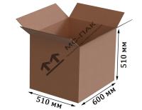 Гофрокороб Т-23 бурый 600х510х510 мм