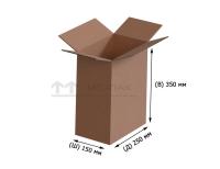 Гофрокороб Т-23 бурый 250х150х350 мм