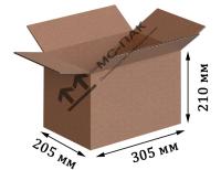 Гофрокороб Т-23 бурый 305х205х210 мм