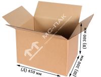 Гофрокороб 450х300х300 мм П-32 бурый