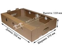 Гофролоток Т-23 550х370х110 мм для мяса/птицы Гофролоток Т-23 550х370х110 мм для мяса/птицы