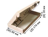 Самосборный короб 170х80х18 мм Т-12 бурый