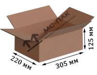 Гофрокороб Т-23 бурый 305х220х125 мм