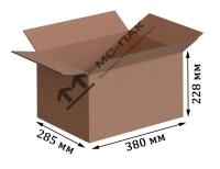 Гофрокороб №17 бурый 380х285х228 мм Т-23