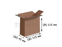 Гофрокороб Т-23 бурый 115х45х115 мм