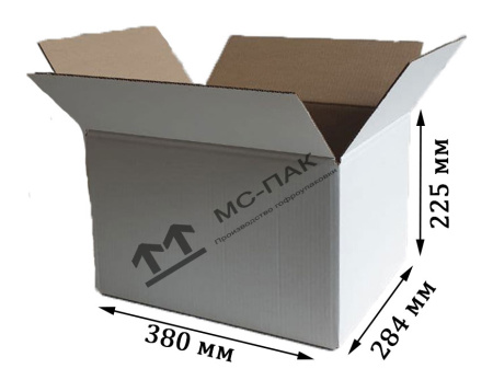 Гофрокороб Т-24 белый 380х284х225 мм
