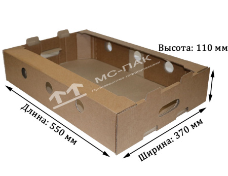 Гофролоток Т-23 550х370х110 мм для мяса/птицы