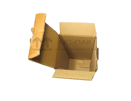Самосборный картонный короб 95х95х280 мм Т-23 бурый