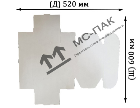 Гофрокороб FEFCO 0427 Т-23 белый 220х140х80 мм