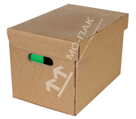 Архивная коробка 330х230х230 мм Т-23 бурая Архивная коробка 330х230х230 мм Т-23 бурая