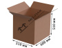 Гофрокороб Т-23 бурый 600х510х510 мм