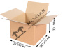 Картонная коробка 215х215х150 мм Т-23 бурая