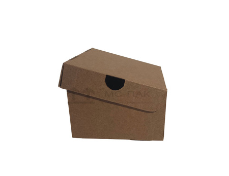 Самосборный короб 150х130х75 мм Т-12 бурый 0470