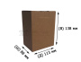 Самосборный короб 113х88х138 мм Т-12 бурый 0215