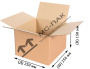 Картонная коробка 250х250х150 мм Т-23 бурая