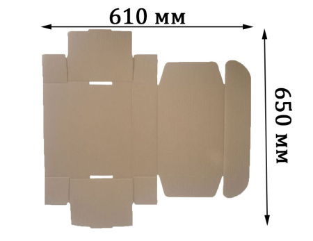 Самосборная коробка 294х187х72 мм Т-23 бурая Самосборная коробка 294х187х72 мм Т-23 бурая