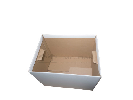 Гофрокороб для дома и офиса 380х280х310 мм белый