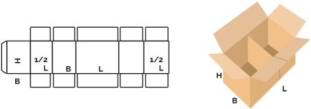 Короб FEFCO 0228 Короб FEFCO 0228