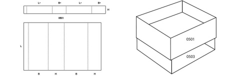 Короб FEFCO 0507 Короб FEFCO 0507
