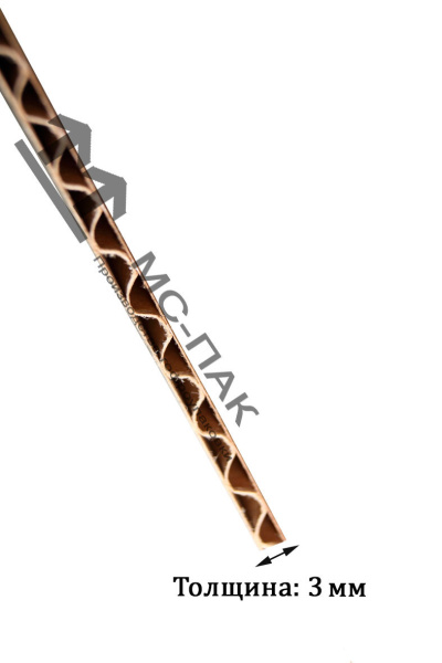 Лист гофрокартона Т-24 бело-бурый, 1200x2060 мм