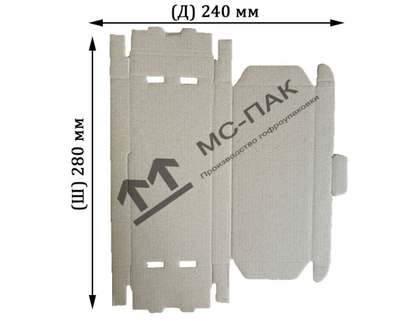 Самосборный короб 170х80х18 мм Т-12 бурый