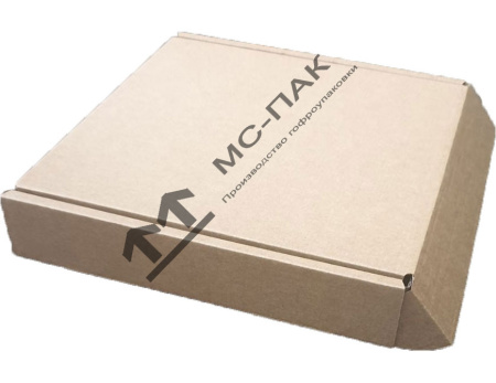 Самосборная коробка 230х230х40 мм Т-23 бурая Самосборная коробка 230х230х40 мм Т-23 бурая