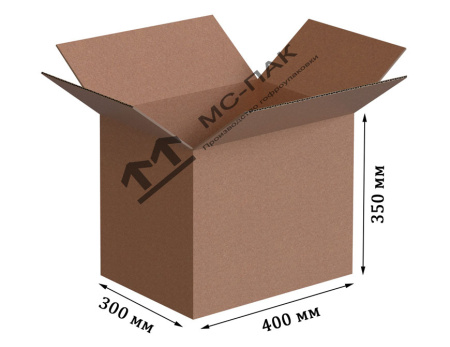 Гофрокороб Т-23 бурый 400х300х350 мм
