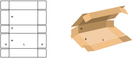 Короб FEFCO 0409 Короб FEFCO 0409