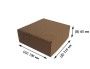 Самосборный короб 215х190х65 мм Т-12 бурый 0427